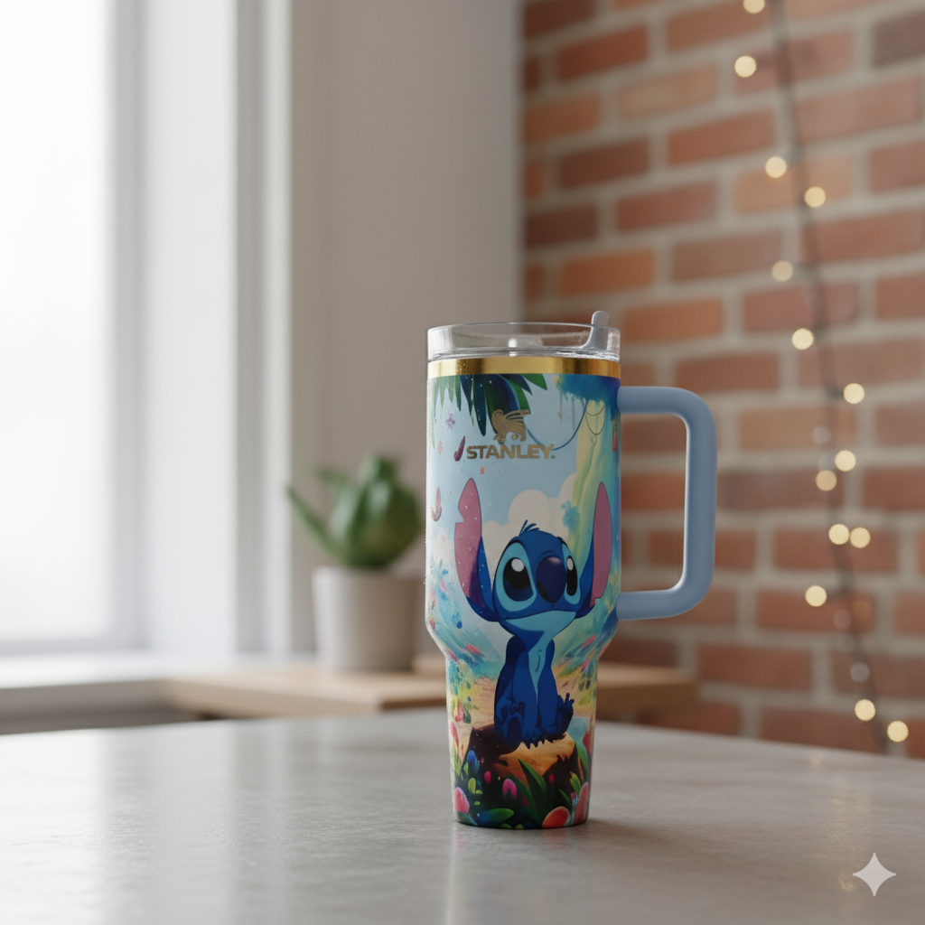 LumoraCraft™ 40oz Stitch Tumbler
