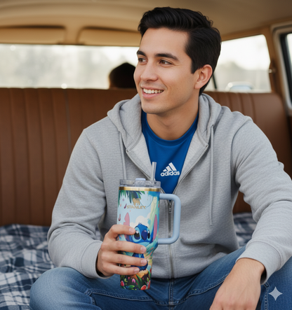 LumoraCraft™ 40oz Stitch Tumbler